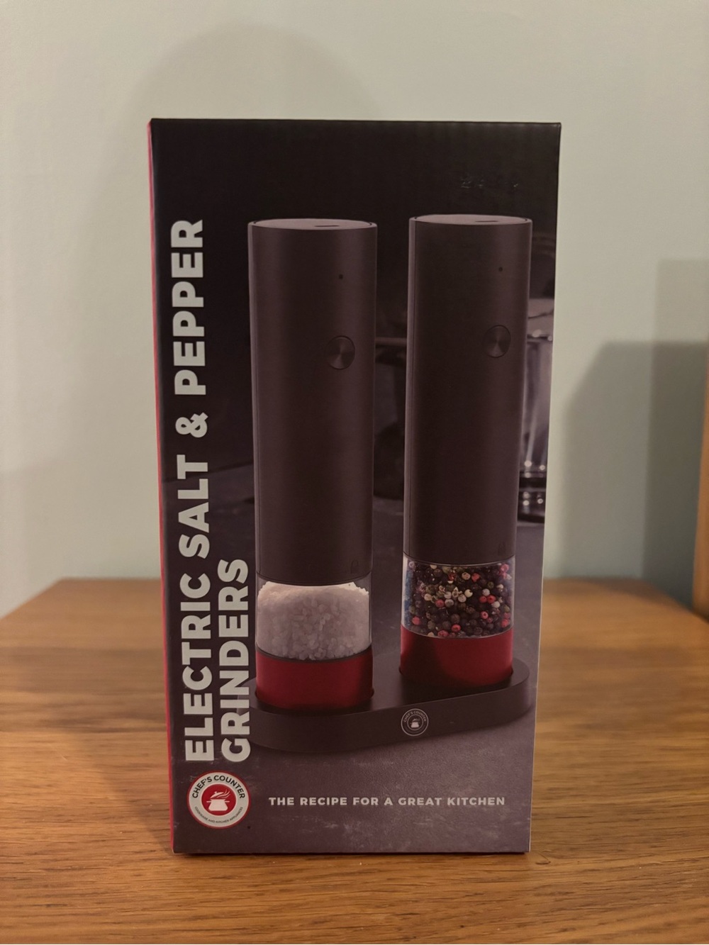 Chef's Counter Electric Salt & Pepper Grinders NEW